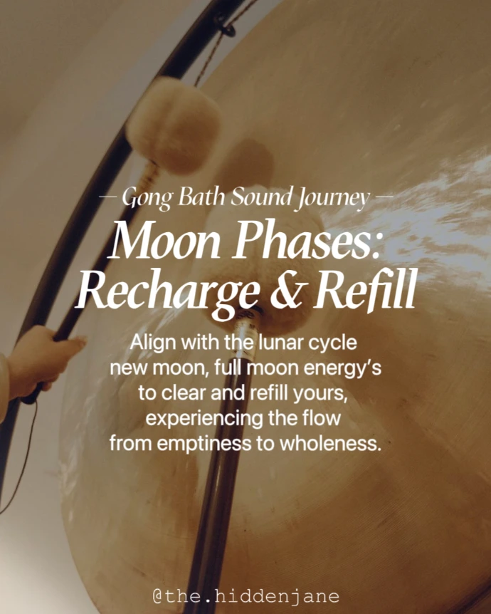 Deep relaxation gong bath sound healing session by The Hidden Jane HK