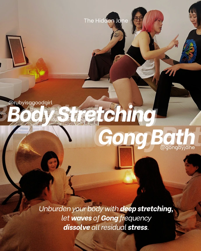 Body stretching and gong bath meditation workshop HK