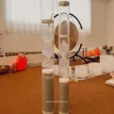Transparent Helix Spiral Sound Column (Rainstick)